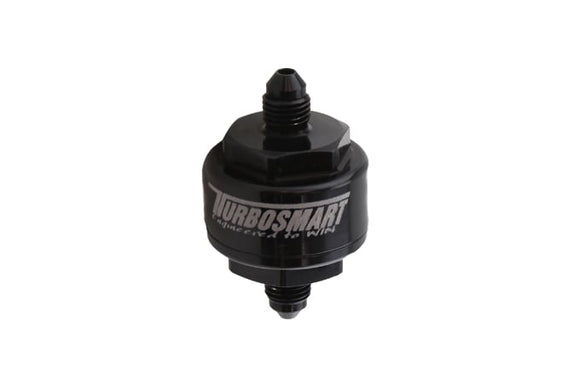 Turbosmart  Billet Turbo Oil Feed Filter 44um -4AN - Black