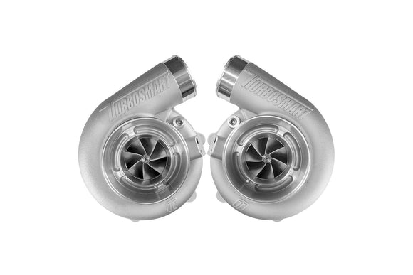 Turbosmart  Mirror Twin Turbo Package - TS-1-6466B V-Band 0.82AR Oil Cooled Turbos
