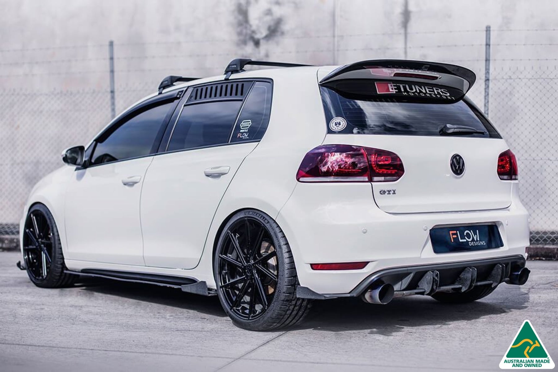 FLOW Designs Window Vents for VW MK6 Golf GTI & R - 0