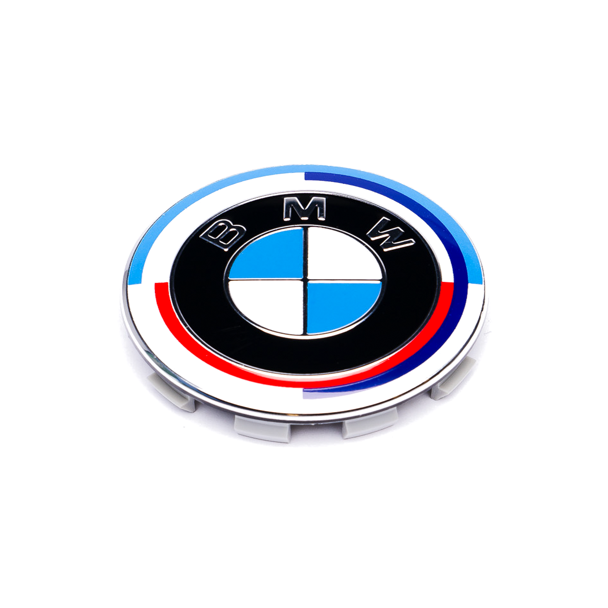 Exon BMW 50th Anniversary Style Wheel Center Cap 68mm for BMW 1 2 3 4 5 6 7 8-Series 1M M2 M3 M4 X5M X6M Z3 Z4 Z8