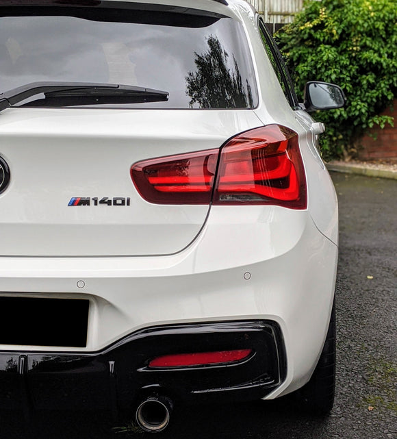 Emblex Gloss Black M140i Badge Trunk Emblem for BMW 1-Series M140i F20 - MODE Auto Concepts