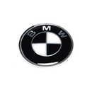 Emblex BMW Style Stealth Black / White Hood Badge Emblem 82mm for BMW E-Series 1M E82 M3 E90 E92 M5 E60 M6 E63 & 1 3 5 6 7 Series E88 E91 E61 E64 E65 - MODE Auto Concepts