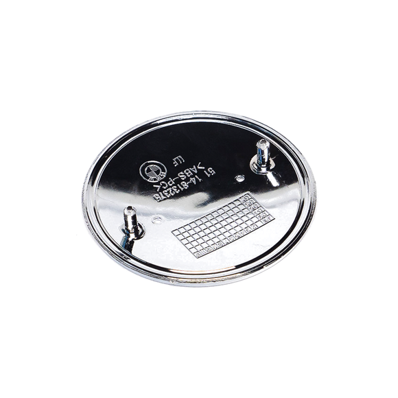 Emblex BMW Style Stealth Black / White Hood Badge Emblem 82mm for BMW E-Series 1M E82 M3 E90 E92 M5 E60 M6 E63 & 1 3 5 6 7 Series E88 E91 E61 E64 E65 - MODE Auto Concepts