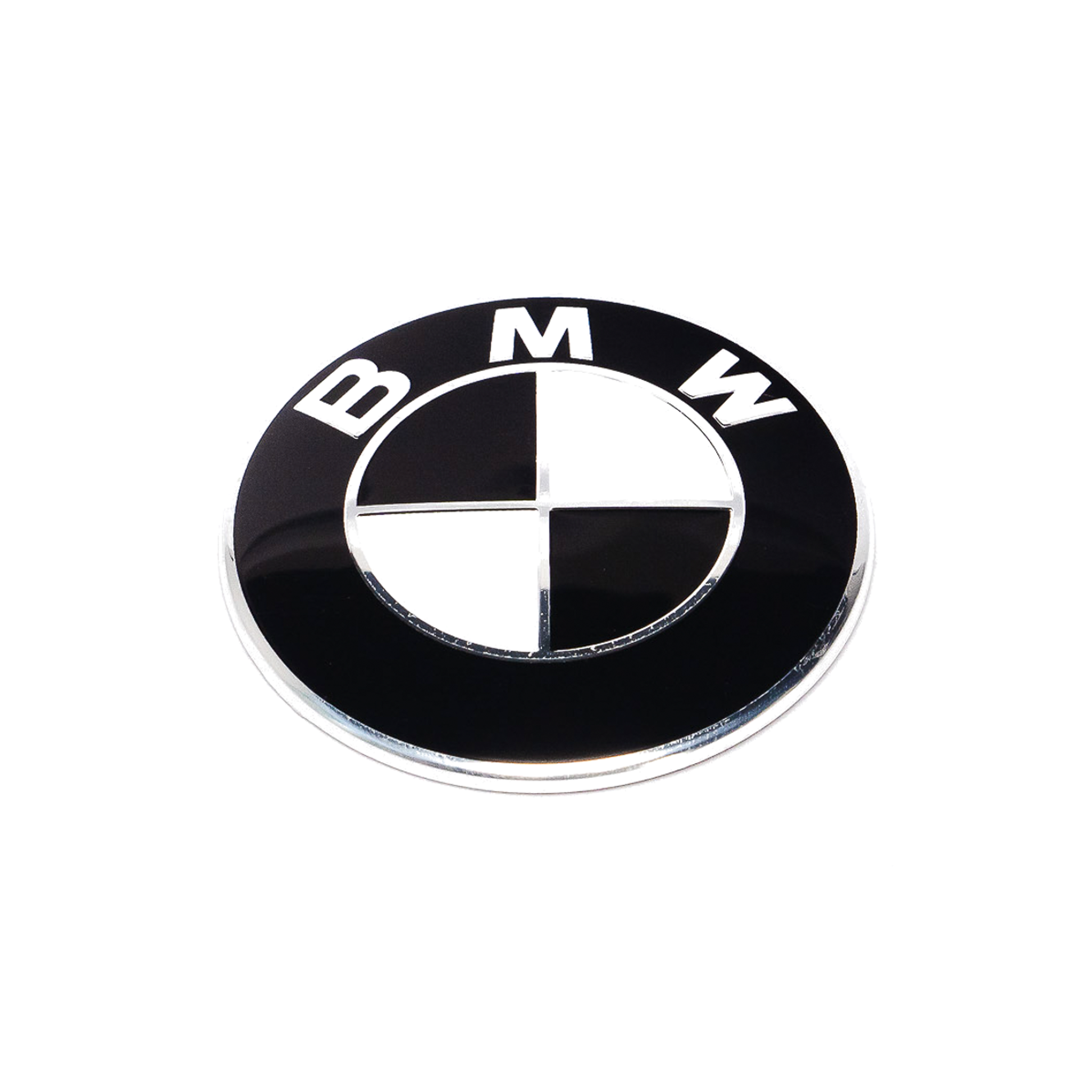 Exon BMW Style Stealth Black / White Front Badge Emblem 82mm for BMW F-Series M2 F87 M3 F80 M4 F82 & 1 2 3 4 Series F20 F22 F30 F32