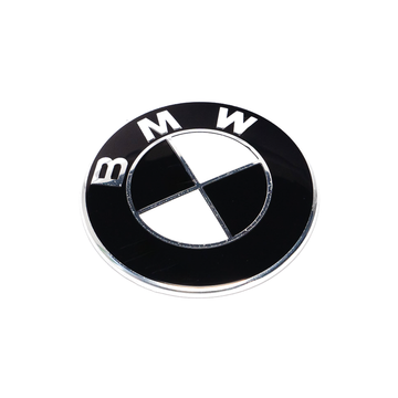 Emblex BMW Style Stealth Black / White Front Badge Emblem 82mm for BMW F-Series M2 F87 M3 F80 M4 F82 & 1 2 3 4 Series F20 F22 F30 F32 - MODE Auto Concepts