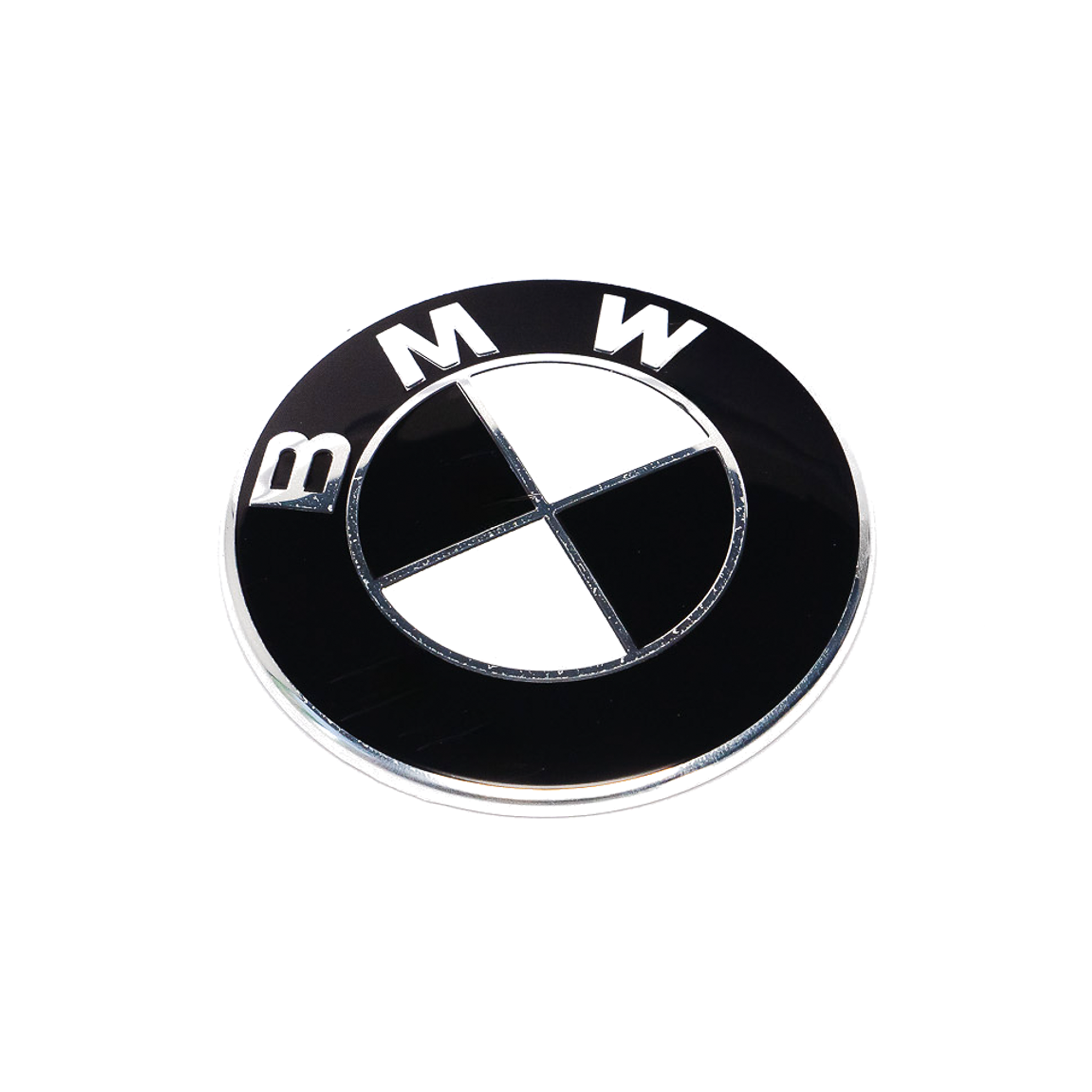 Exon BMW Style Stealth Black / White Front Badge Emblem 82mm for BMW F-Series M2 F87 M3 F80 M4 F82 & 1 2 3 4 Series F20 F22 F30 F32