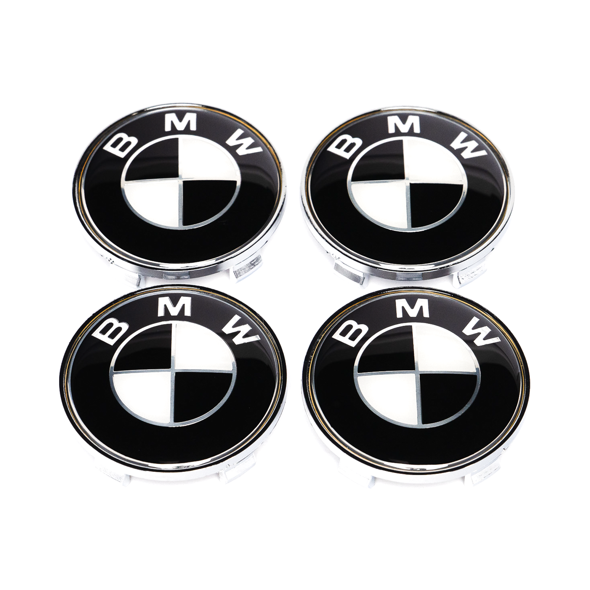 Tapa central de rueda Exon BMW Style Stealth negro/blanco para BMW 1 2 3 4 5 6 7 8-Series 1M M2 M3 M4 X5M X6M Z3 Z4 Z8