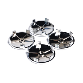 Emblex BMW Style Stealth Black / White Wheel Center Cap 68mm for BMW 1 2 3 4 5 6 7 8-Series 1M M2 M3 M4 X5M X6M Z3 Z4 Z8 - MODE Auto Concepts