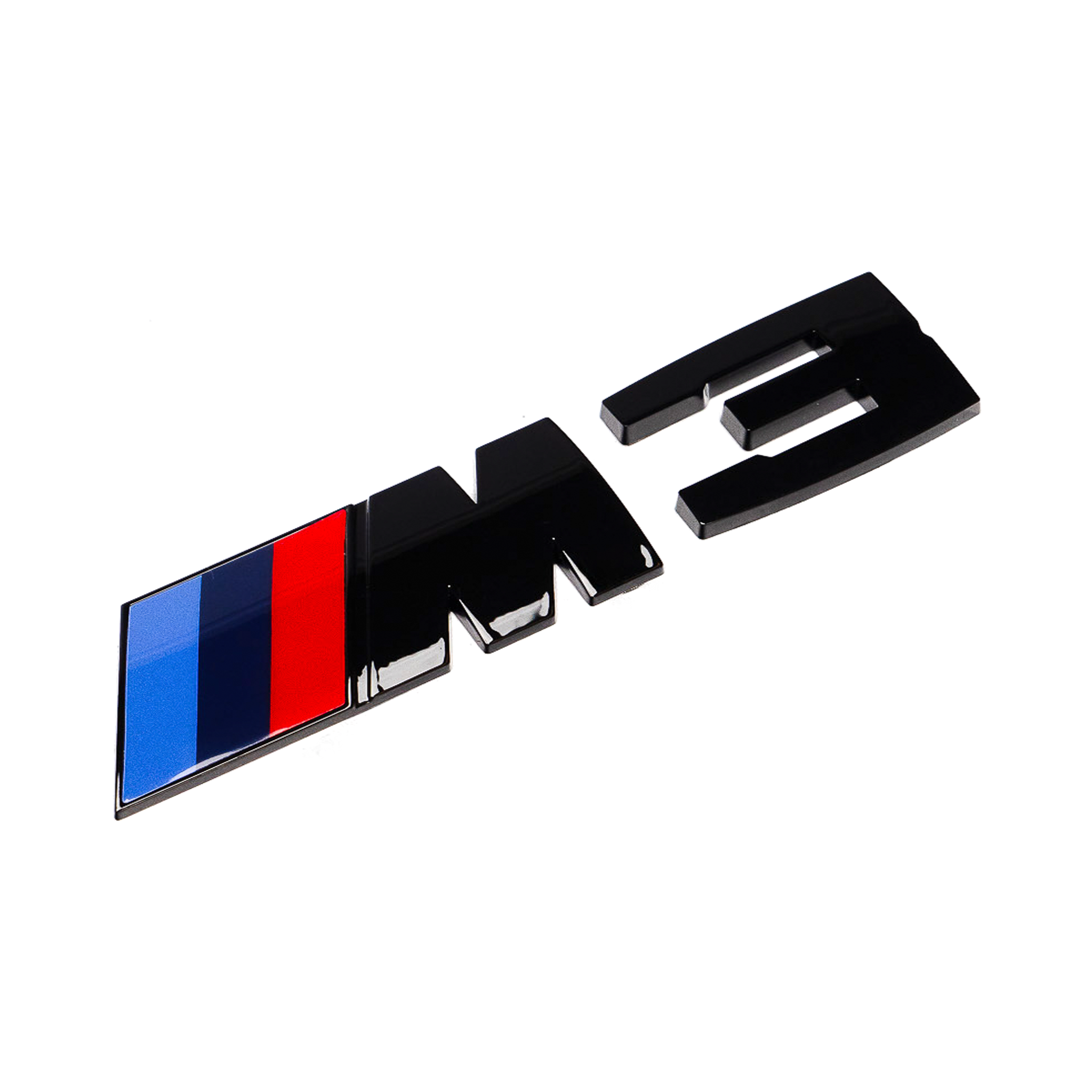 Emblema Exon Gloss Black M3 Badge Trunk para BMW M3 F80
