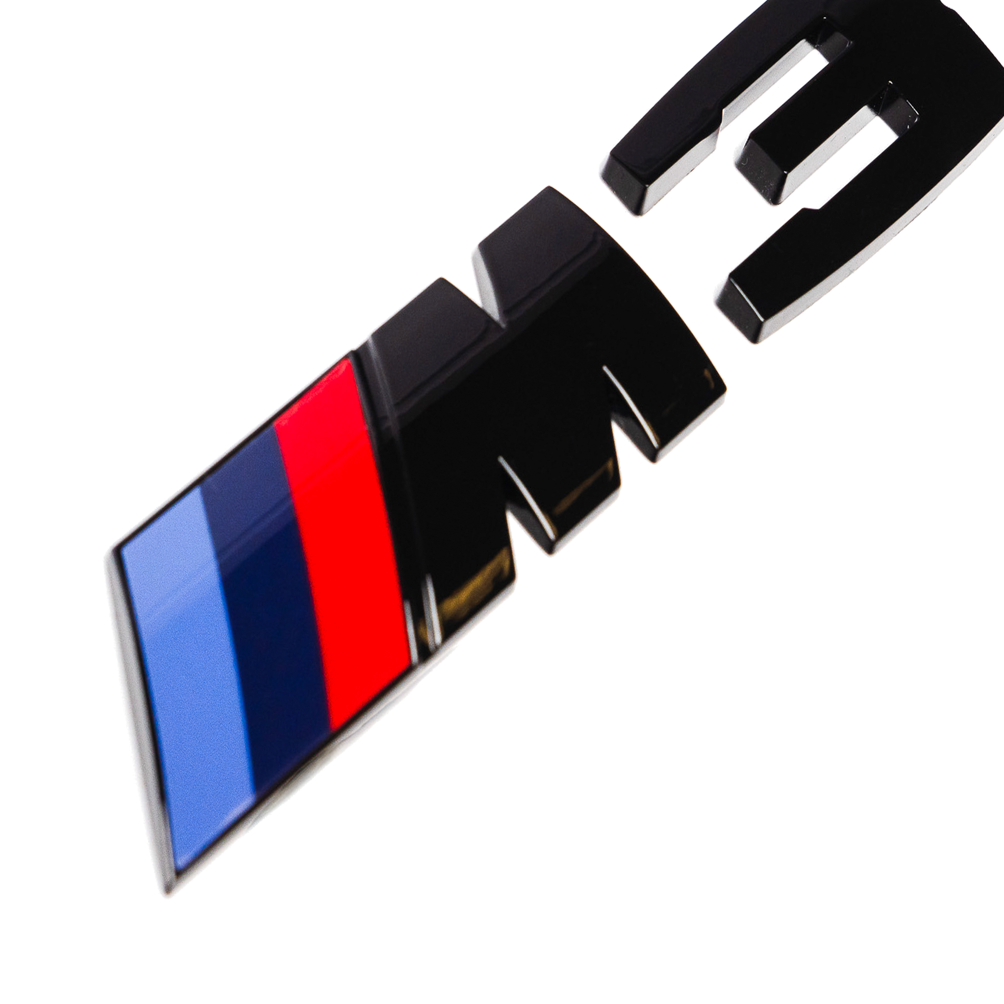 Emblema Exon Gloss Black M3 Badge Trunk para BMW M3 F80