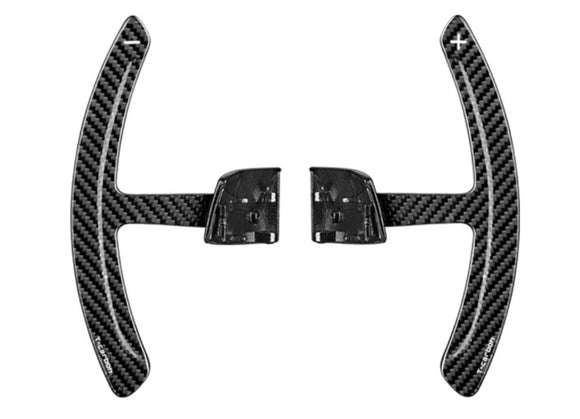 Palancas de cambio de paleta de repuesto completas de fibra de carbono MODE PDK para Porsche 