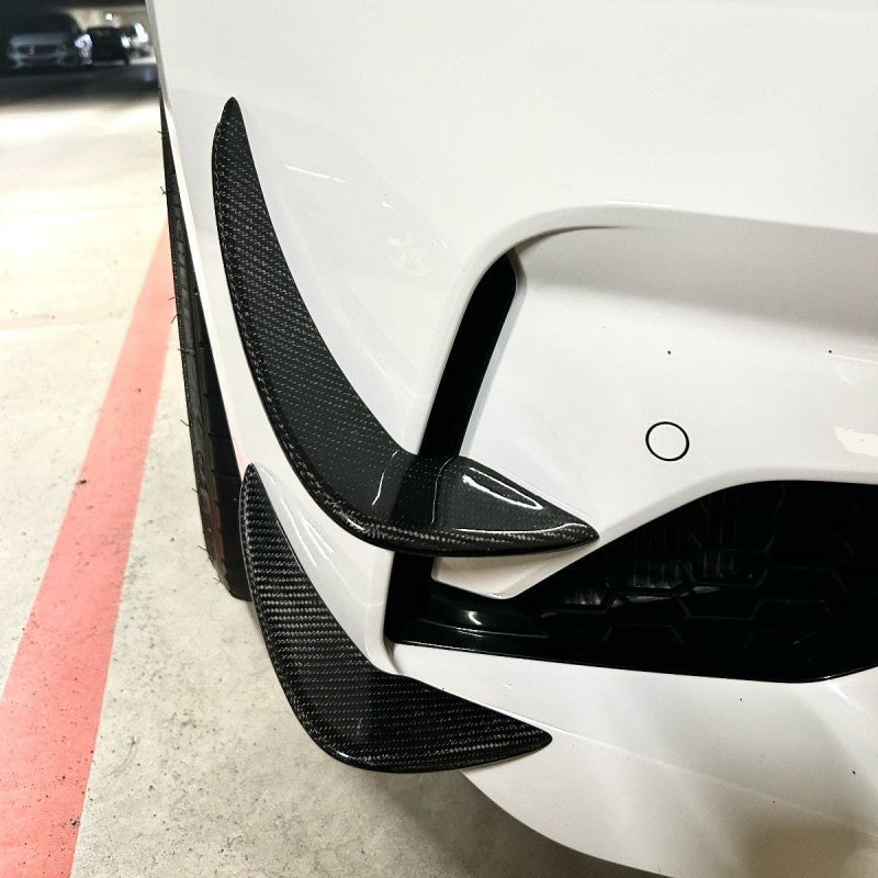 Carbon Pre-Preg Front Bumper Canards for BMW M2 Competition F87 (2019-2021)