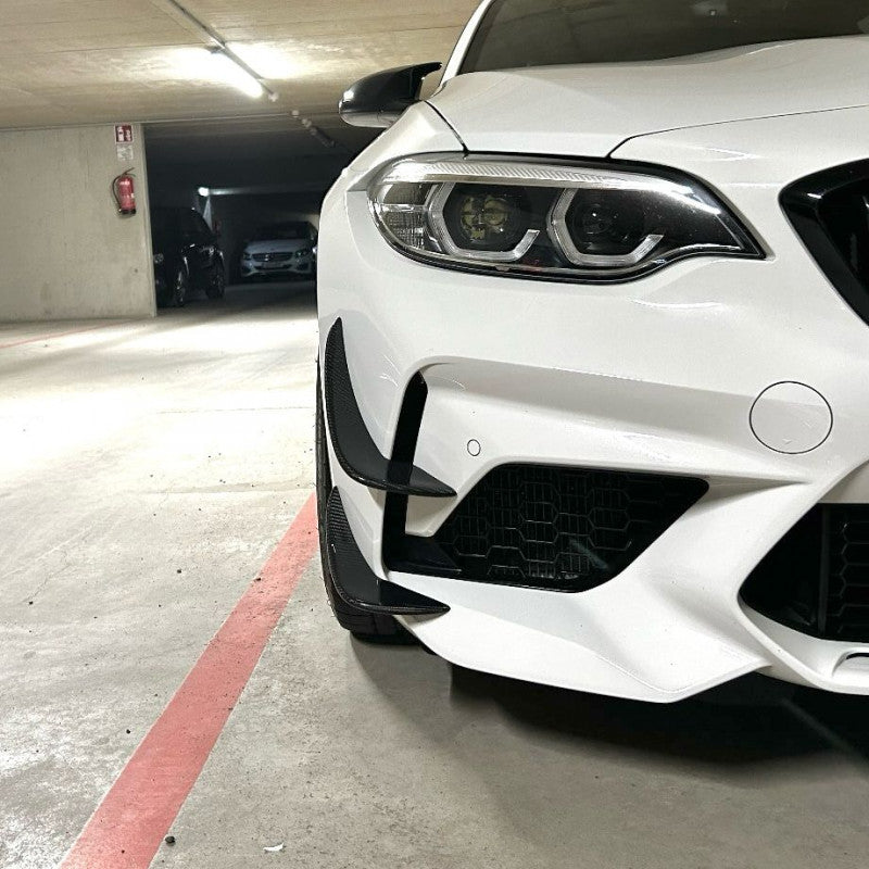 Carbon Pre-Preg Front Bumper Canards for BMW M2 Competition F87 (2019-2021)