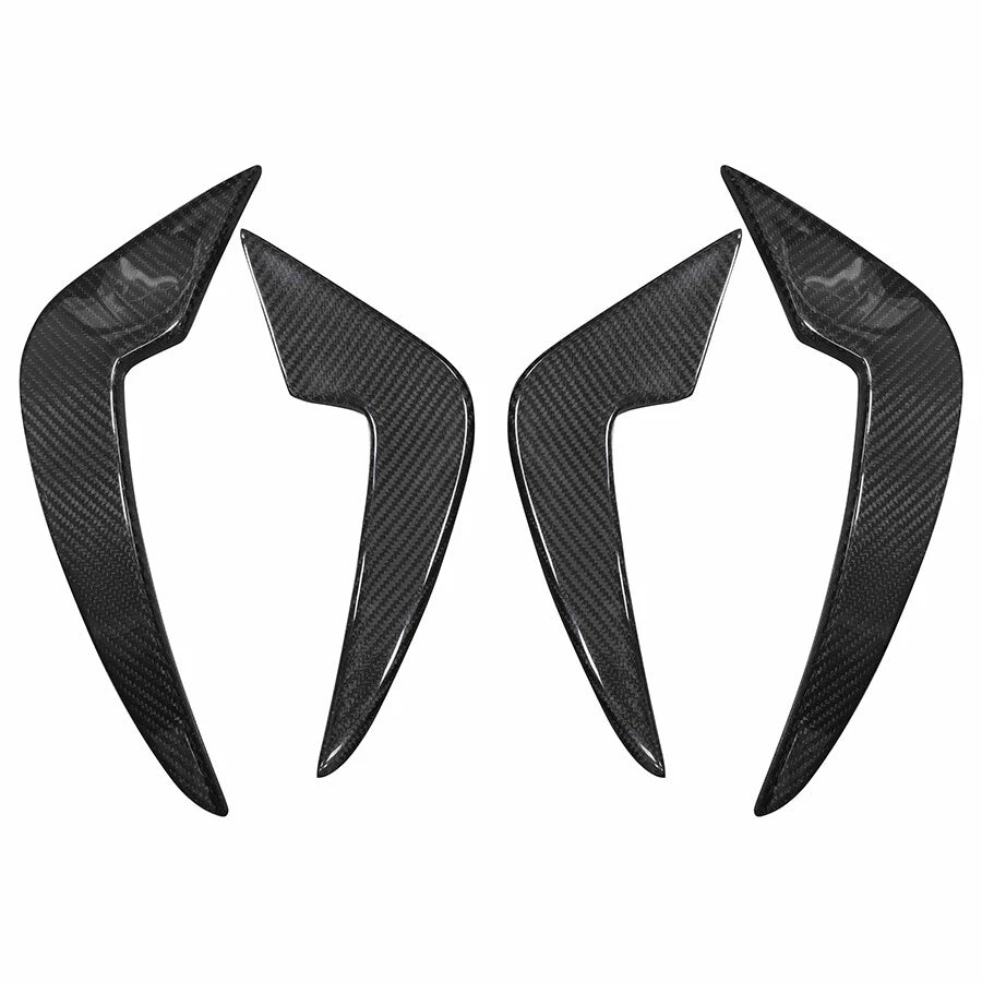 Carbon Pre-Preg Front Bumper Canards for BMW M2 F87 (2016-2018) - 0