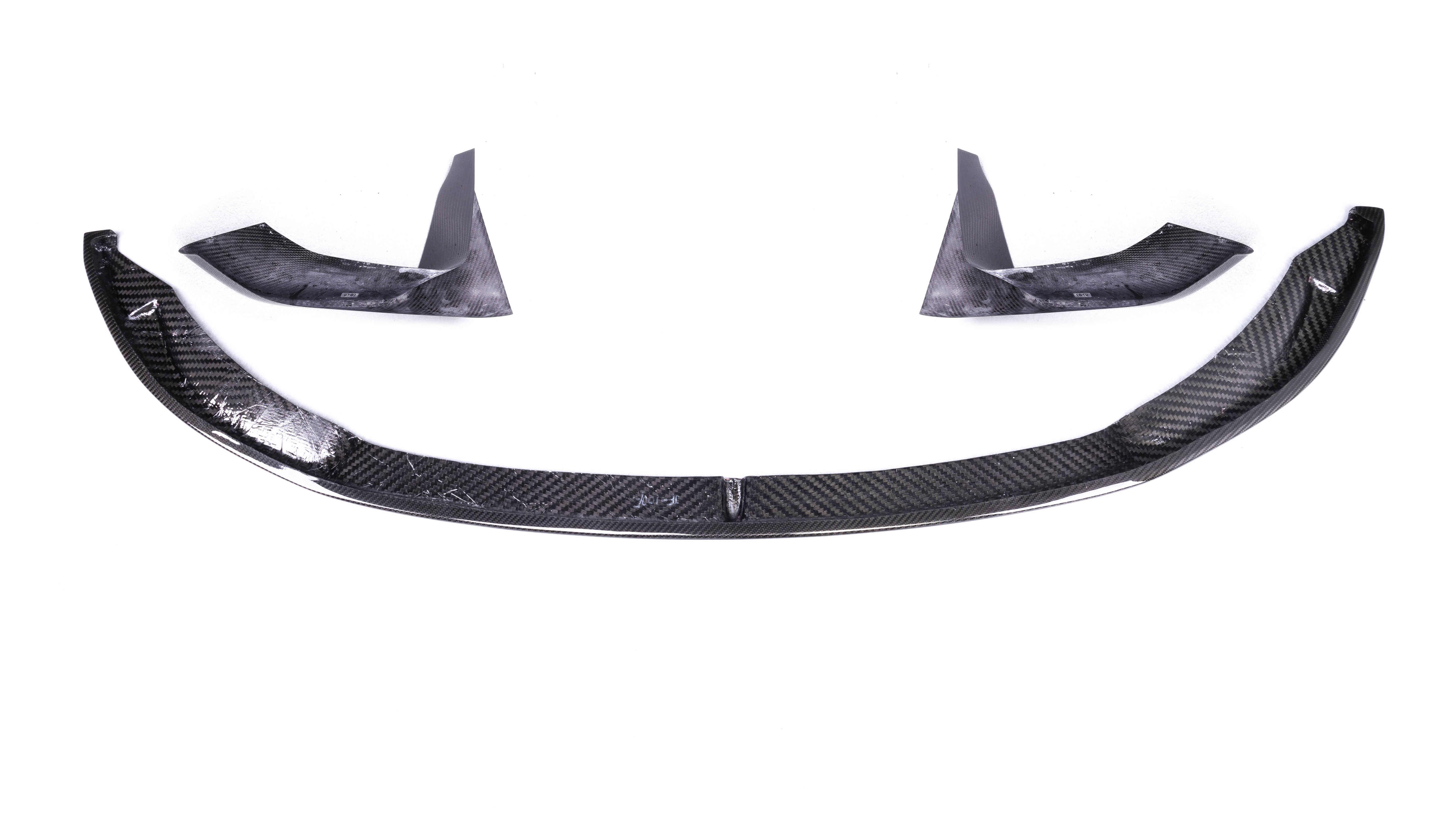 Carbon Pre-Preg M Performance Style Front Splitter for BMW M3 F80 M4 F82 F83 (3-Pieces) - 0