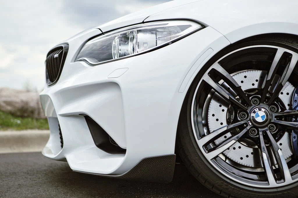 Carbon Pre-Preg M Performance Style Front Splitter Winglets for BMW M2 inc. Competition F87 (16-21) - 0