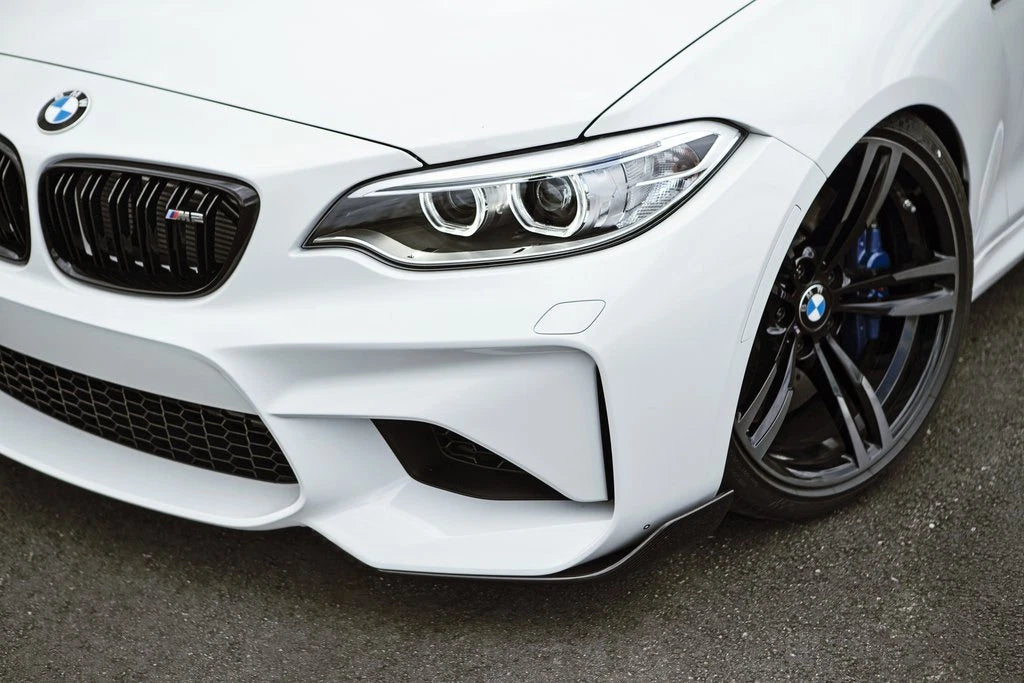 Carbon Pre-Preg M Performance Style Front Splitter Winglets for BMW M2 inc. Competition F87 (16-21)