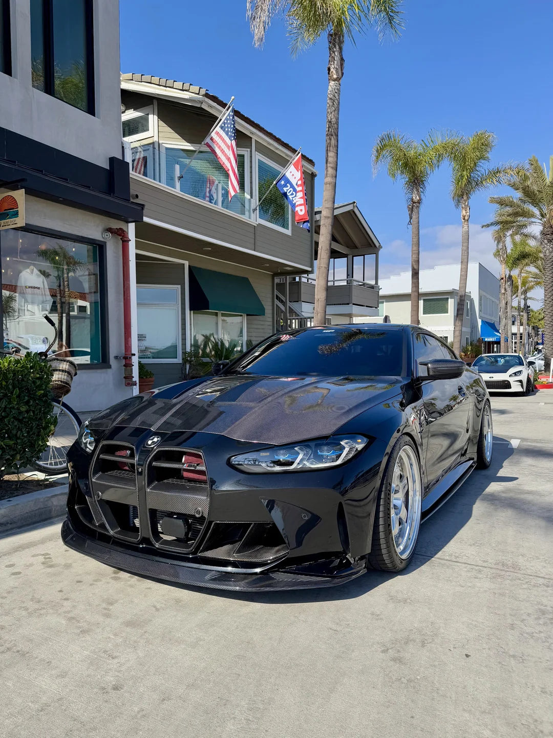 Carbon Pre-Preg MHC Style Front Splitter for BMW M3 G80 G81 M4 G82 G83 - 0