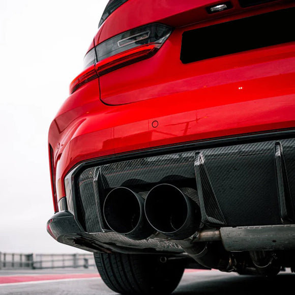 Carbon Pre-Preg MHC OE+ Style Rear Diffuser for BMW M3 G80 G81 M4 G82 G83 - MODE Auto Concepts