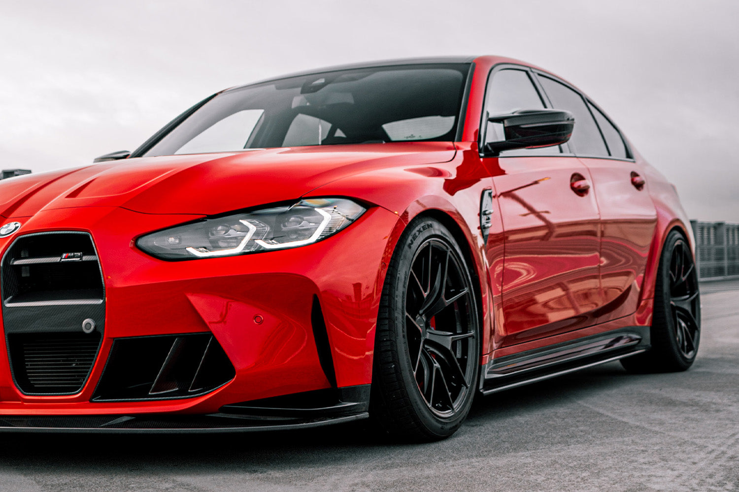 Carbon Pre-Preg MHC Style Side Splitters for BMW M3 G80 G81