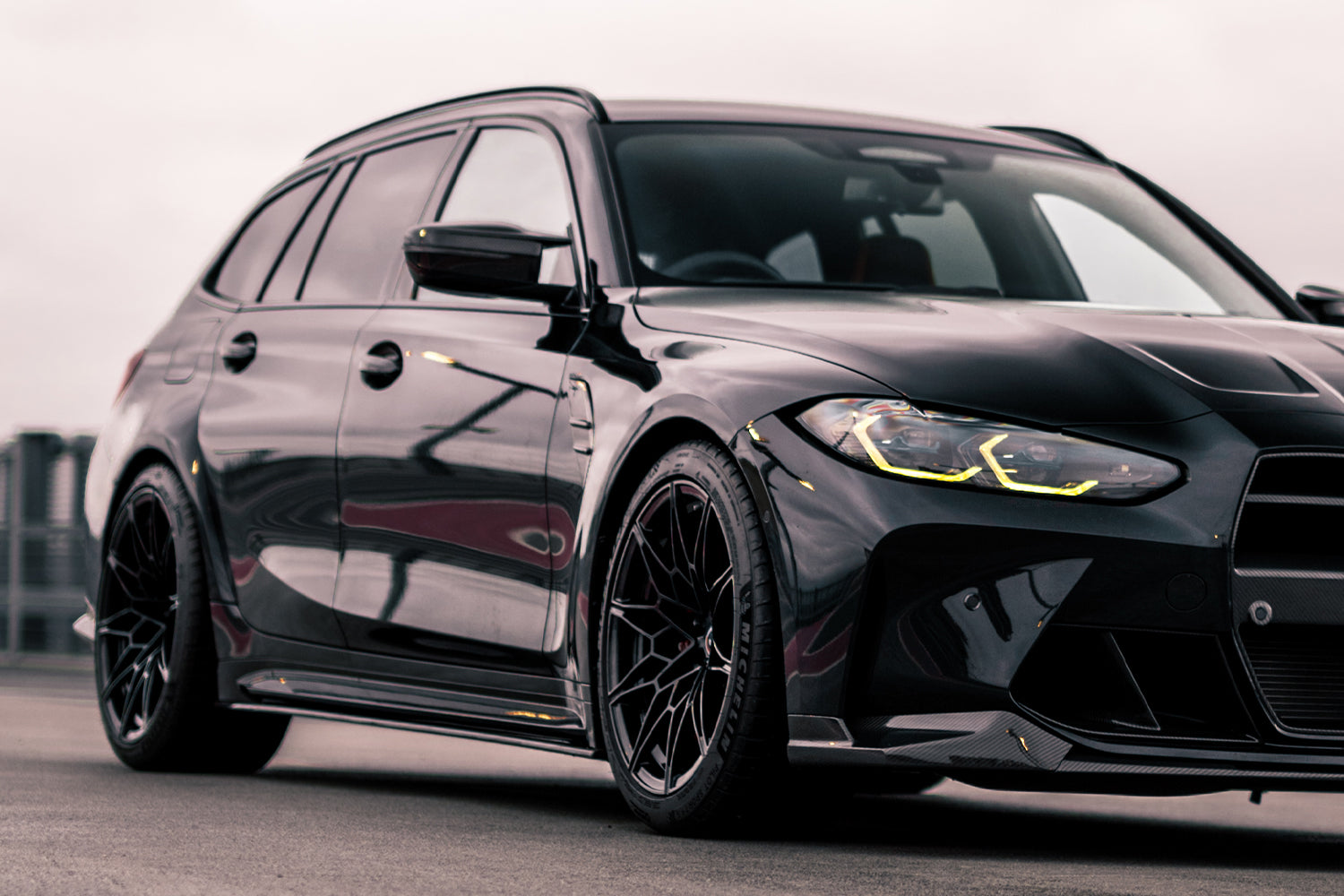 Carbon Pre-Preg MHC Style Side Splitters for BMW M3 G80 G81 - 0