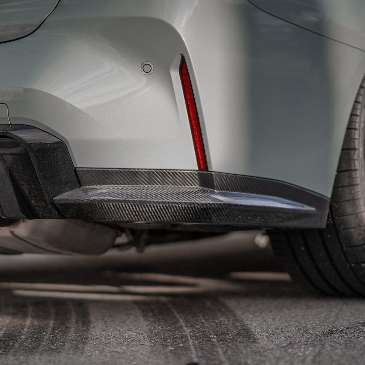 Carbon Pre-Preg Rear Side Splitter for BMW M3 G80 G81 - 0