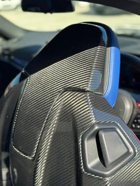 Carbon Pre-Preg Seat Back Upper & Lower Trim Set for BMW M4 G82 G83 & M2 G87 - MODE Auto Concepts