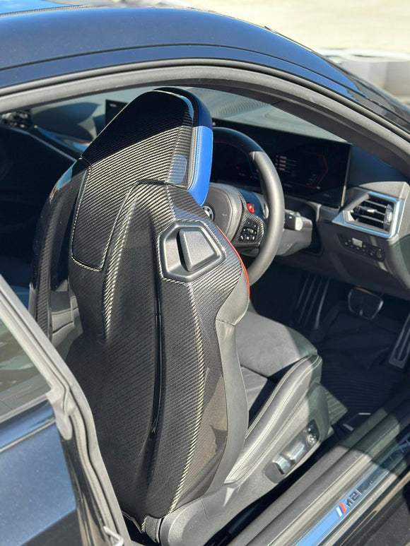 Carbon Pre-Preg Seat Back Upper & Lower Trim Set for BMW M4 G82 G83 & M2 G87 - MODE Auto Concepts