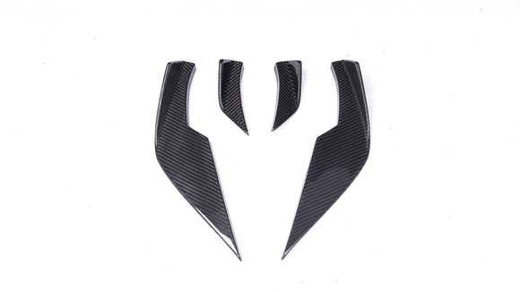 Carbon Pre-Preg V Style Front Bumper Canards for BMW M3 G80 G81 M4 G82 G83 - MODE Auto Concepts