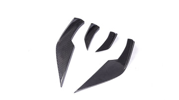 Carbon Pre-Preg V Style Front Bumper Canards for BMW M3 G80 G81 M4 G82 G83 - MODE Auto Concepts