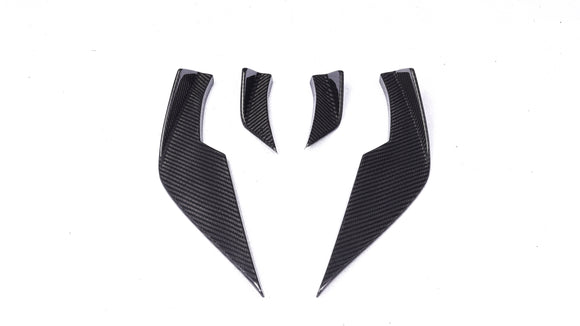 Carbon Pre-Preg V Style Front Bumper Canards for BMW M3 G80 G81 M4 G82 G83 - MODE Auto Concepts