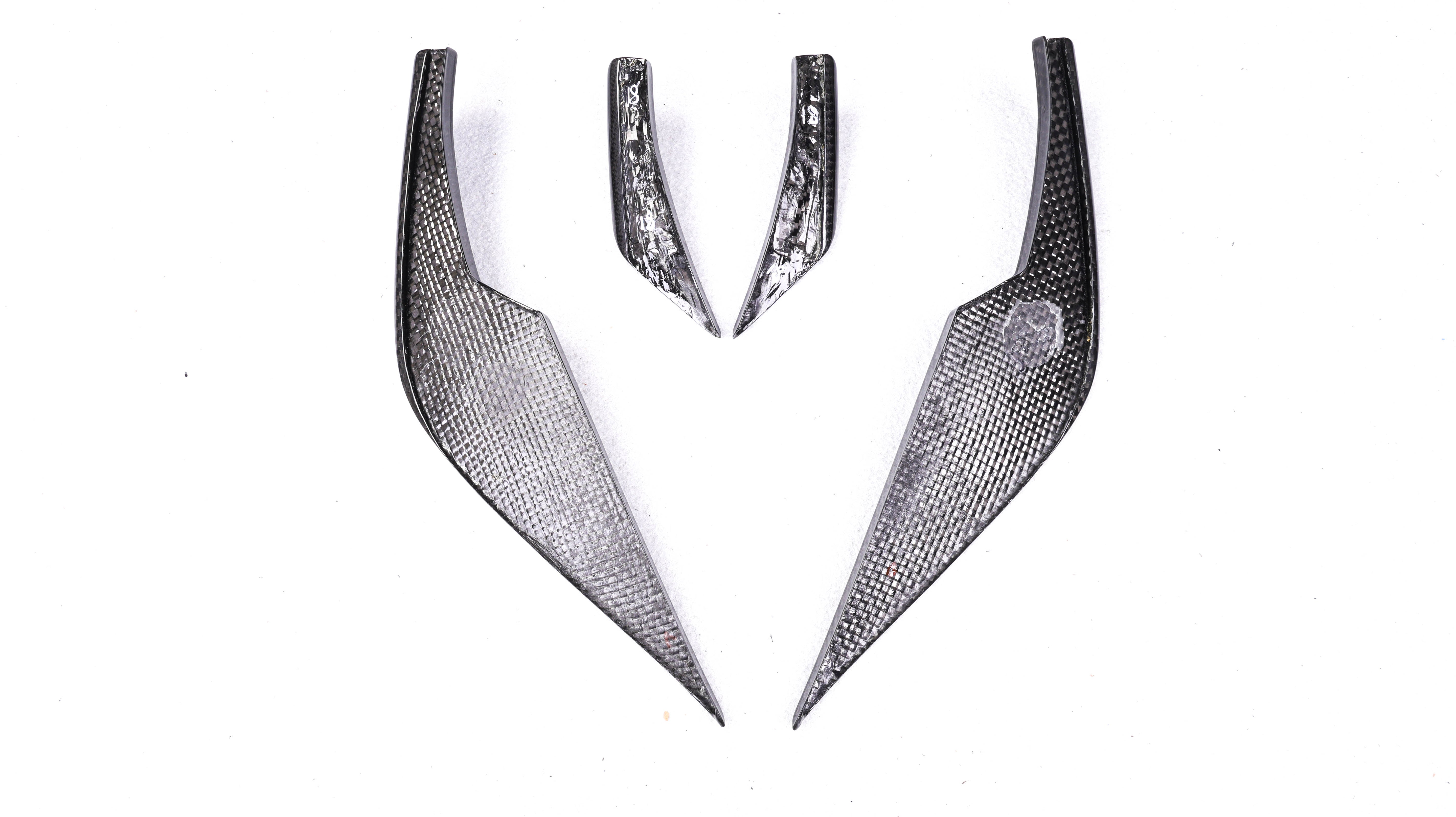Carbon Pre-Preg V Style Front Bumper Canards for BMW M3 G80 G81 M4 G82 G83
