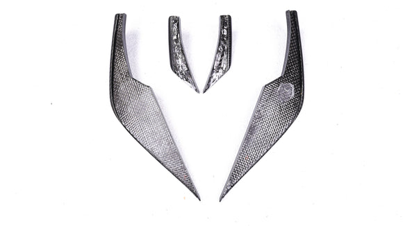 Carbon Pre-Preg V Style Front Bumper Canards for BMW M3 G80 G81 M4 G82 G83 - MODE Auto Concepts