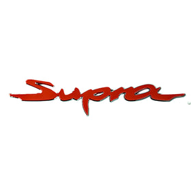 Emblex Gloss Red w. Chrome Outer Supra Rear Badge Emblem for Toyota Supra A90 - MODE Auto Concepts