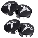 Emblex Tesla Style Black and Silver Wheel Centre Caps Hammer Emblem for Tesla Model S 3 X Y - MODE Auto Concepts