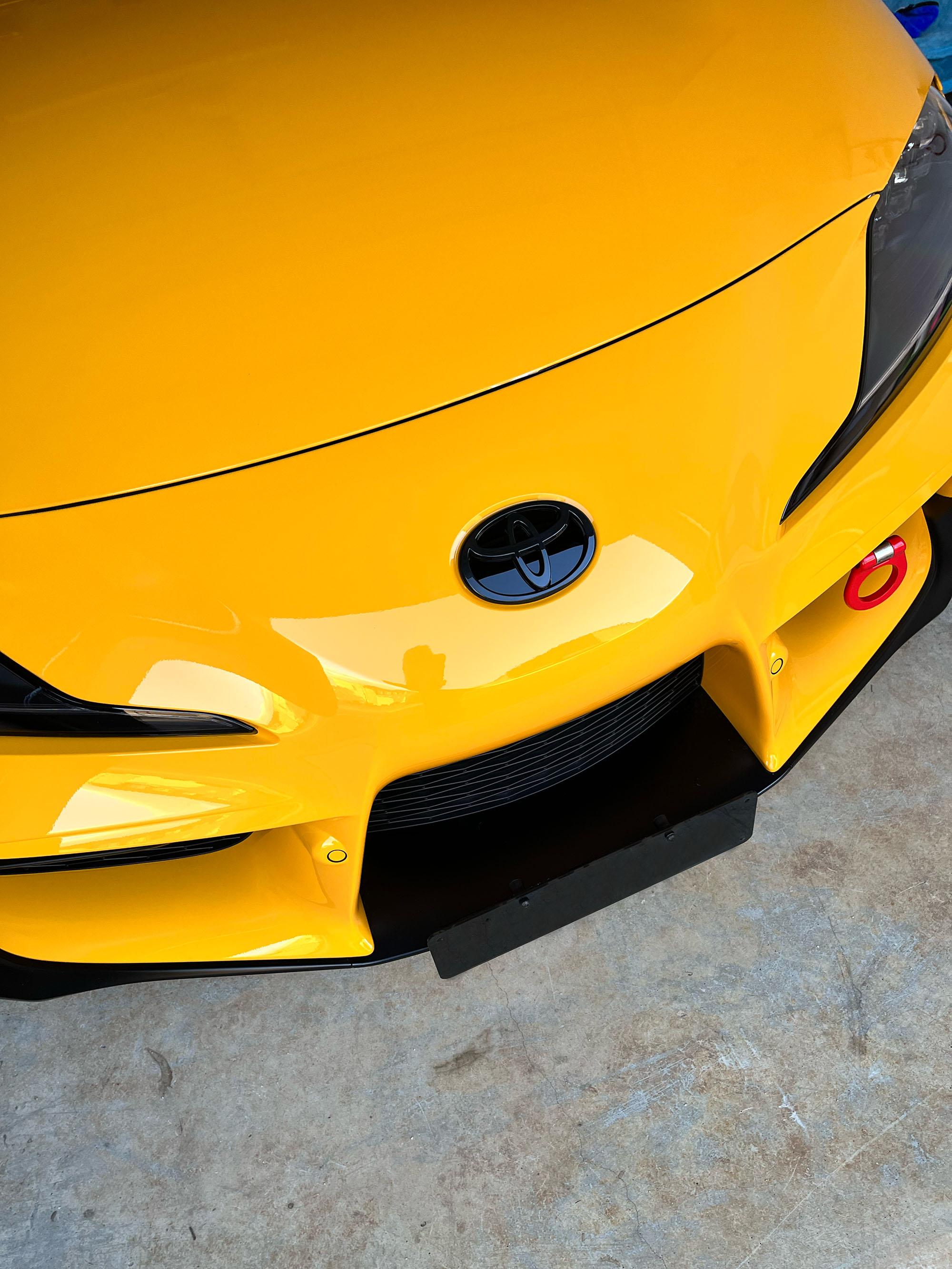 Emblex Gloss Black Toyota Front Badge Emblem for Toyota Supra A90