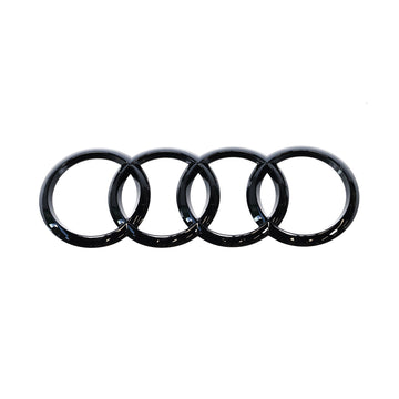 Emblex Audi Style Rings Gloss Black Rear Trunk Badge Emblem for Audi A3 S3 RS3 8V A4 S4 RS4 B8 A5 A5 RS5 B8 A6 S6 RS6 C7 - MODE Auto Concepts