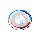 Emblex BMW 50th Anniversary Style Front Badge Emblem for BMW E-Series 1M E82 M3 E90 E92 M5 E60 M6 E63 & 1 3 5 6 7 Series E88 E91 E61 E64 E65 - MODE Auto Concepts