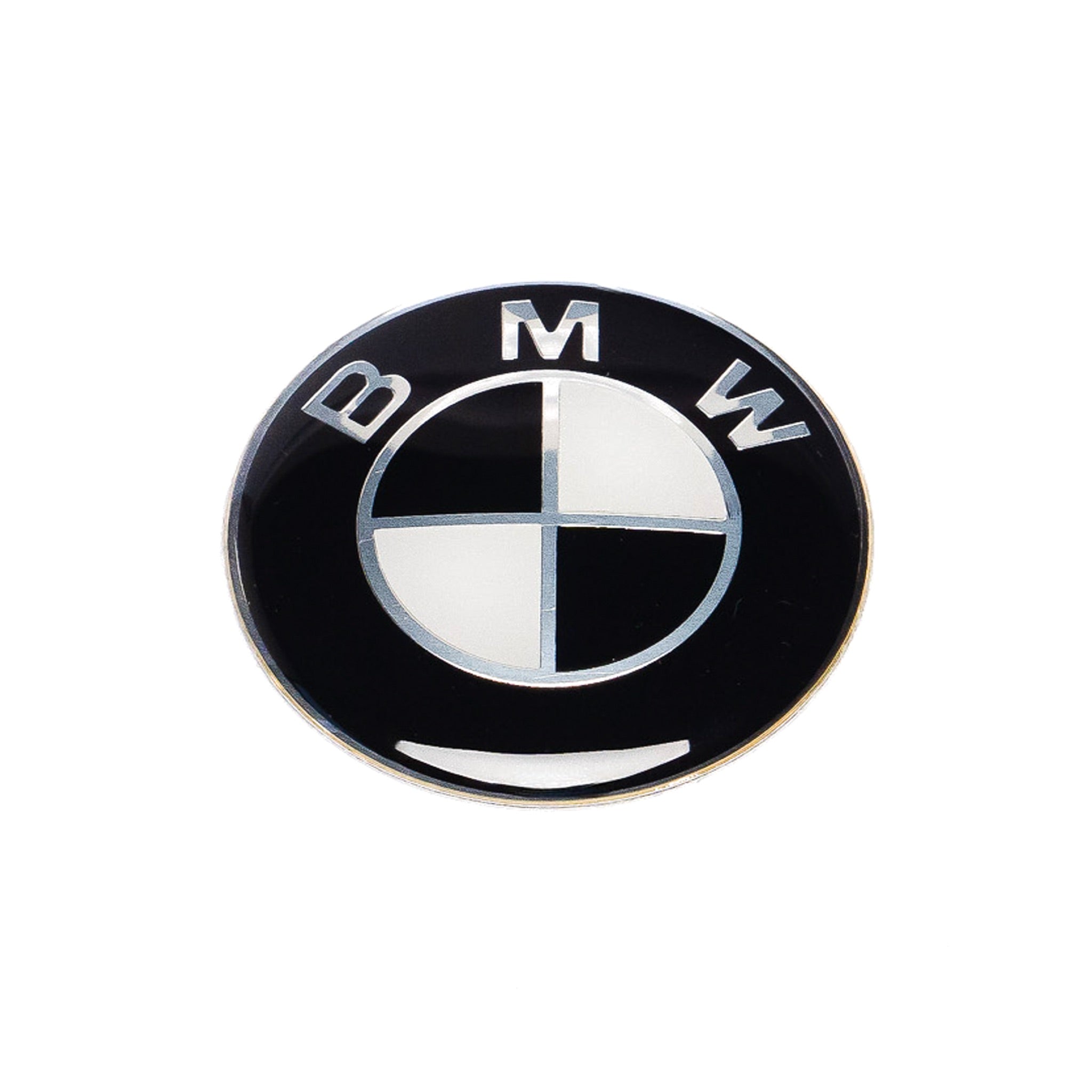 Exon BMW Style Stealth Black / White Steering Wheel Badge Emblem for BMW 1 2 3 4 5 6 7 8-Series 1M M2 M3 M4 M5 M6 M8