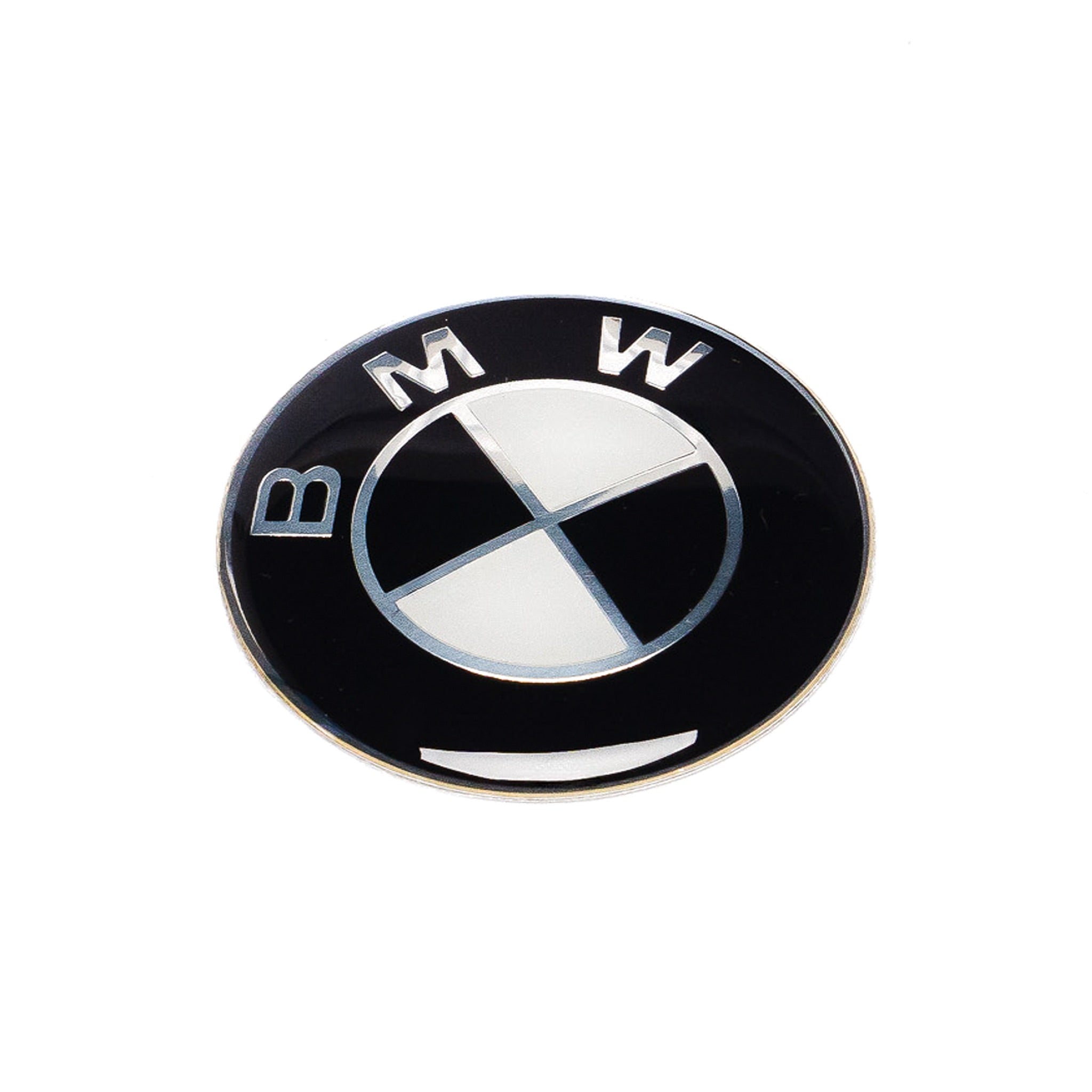 Exon BMW Style Stealth Black / White Steering Wheel Badge Emblem for BMW 1 2 3 4 5 6 7 8-Series 1M M2 M3 M4 M5 M6 M8 - 0