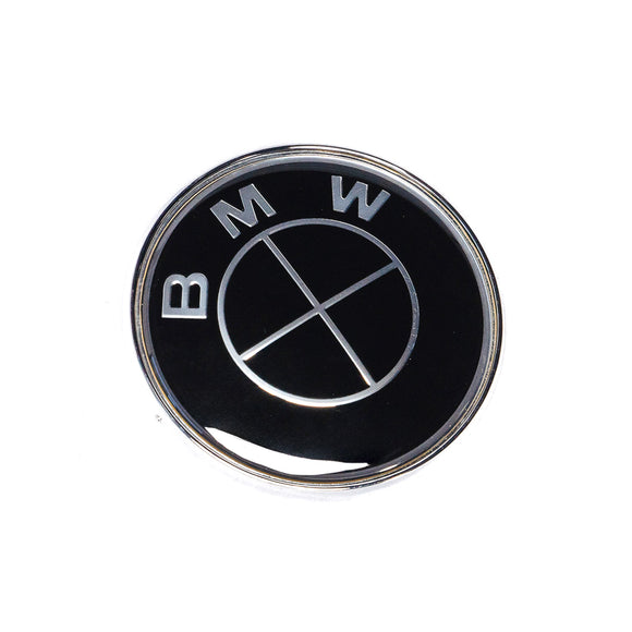 Emblex BMW Style Stealth Black / Black Hood Badge Emblem for BMW E-Series 1M E82 M3 E90 E92 M5 E60 M6 E63 & 1 3 5 6 7 Series E88 E91 E61 E64 E65 - MODE Auto Concepts