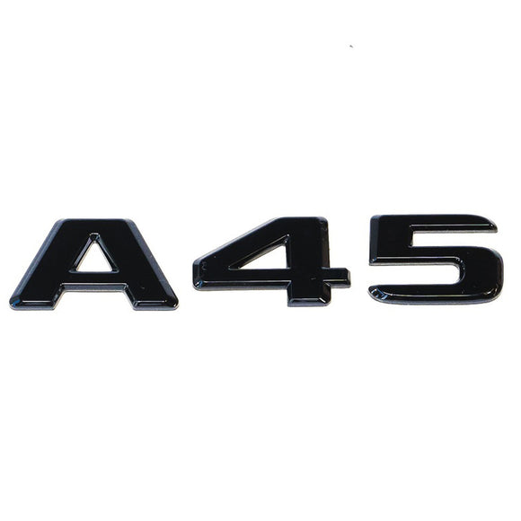 Emblex Gloss Black A45 Trunk Badge Emblem for Mercedes Benz AMG A45 - MODE Auto Concepts
