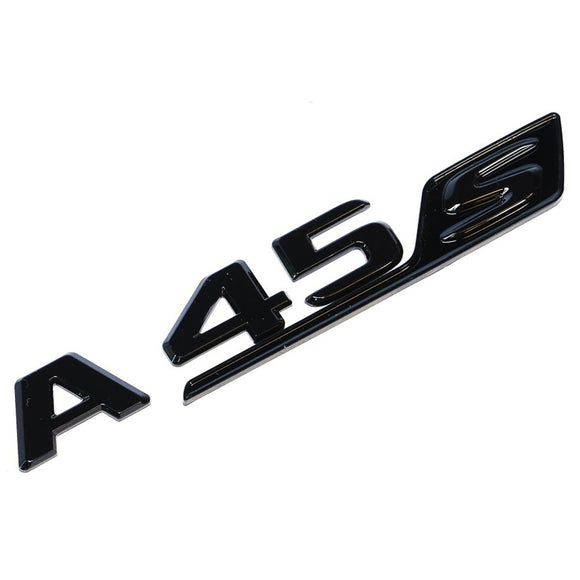 Emblex Gloss Black A45s Trunk Badge Emblem for Mercedes-Benz AMG A45s W177 - MODE Auto Concepts