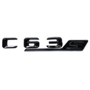 Emblex Gloss Black C63s Badge Emblem for Mercedes Benz AMG C63 S W205 - MODE Auto Concepts