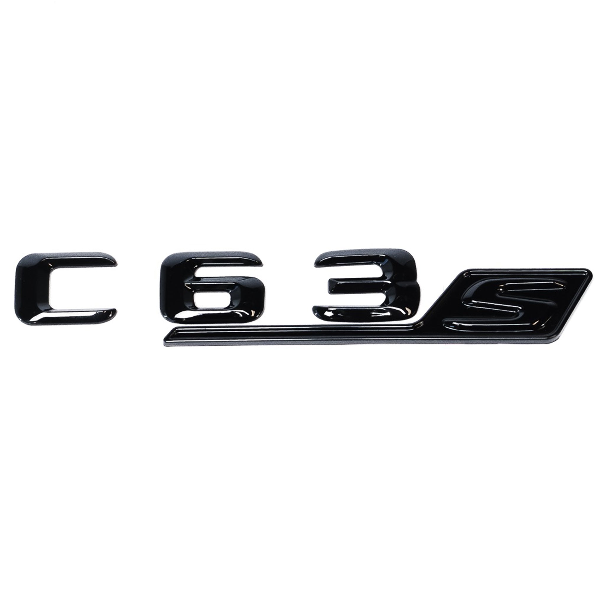 Exon Gloss Black C63s Badge Emblem for Mercedes Benz AMG C63 S W205