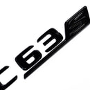 Emblex Gloss Black C63s Badge Emblem for Mercedes Benz AMG C63 S W205 - MODE Auto Concepts