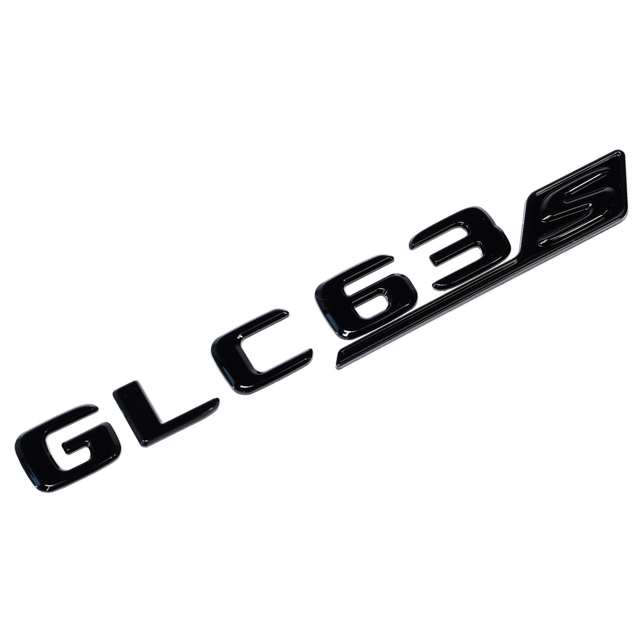 Exon Gloss Black GLC63s Badge Emblem for Mercedes-Benz AMG GLC63 S X253 C253 - 0