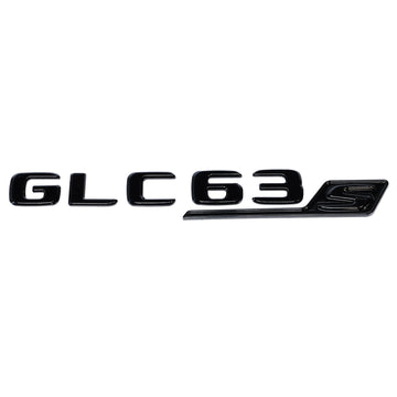 Emblex Gloss Black GLC63s Badge Emblem for Mercedes-Benz AMG GLC63 S X253 C253 - MODE Auto Concepts