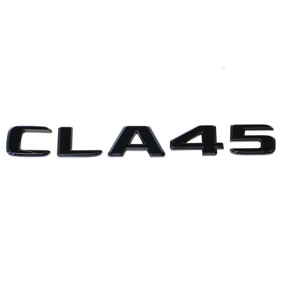 Emblex Gloss Black CLA45 Trunk Badge Emblem for Mercedes-Benz AMG CLA45 C117 X117 - MODE Auto Concepts