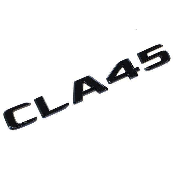 Emblex Gloss Black CLA45 Trunk Badge Emblem for Mercedes-Benz AMG CLA45 C117 X117 - MODE Auto Concepts